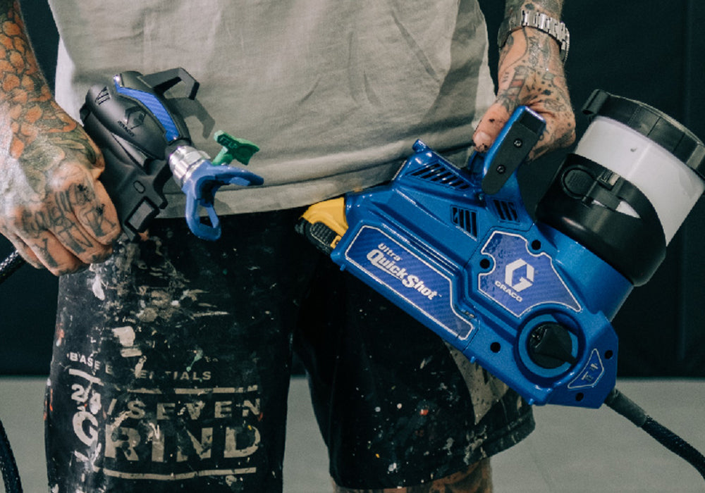 The Most Portable Paint Sprayer Yet | Giving you the ability to spray in tight areas with precision and complete control. Handheld, belt-mounted and delivering flawless finishes with breakthrough technology.