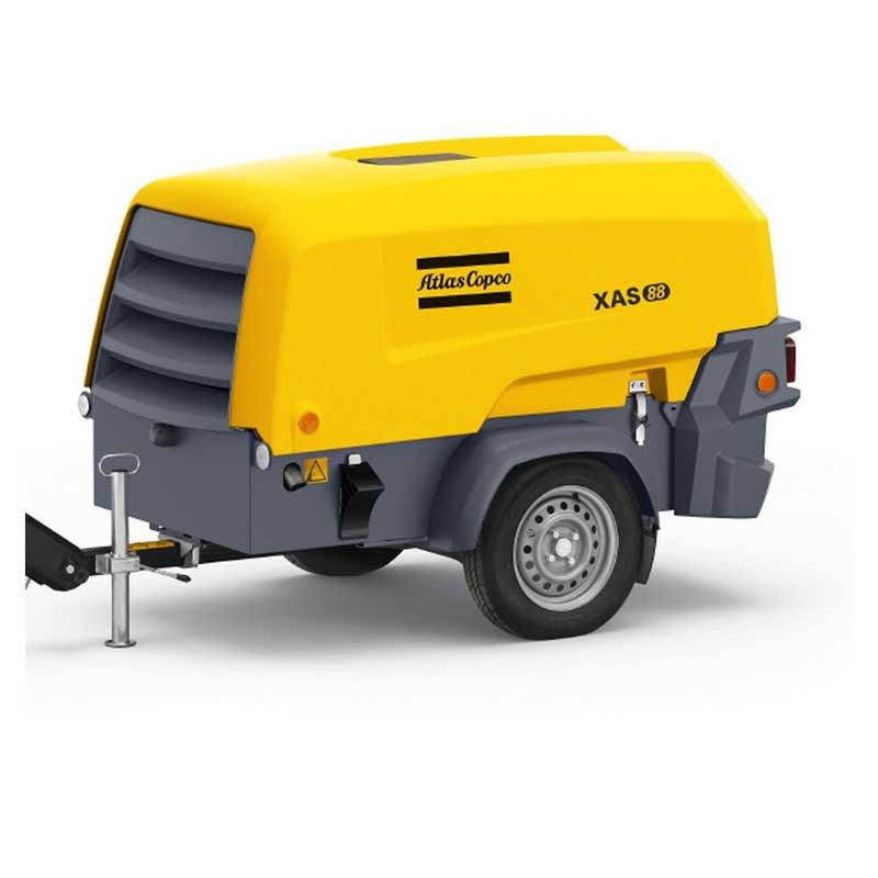 ATLAS COPCO XAS 48 KD Air Compressor 90cfm 100psi Portable Towable - GO Industrial - XAS48KD