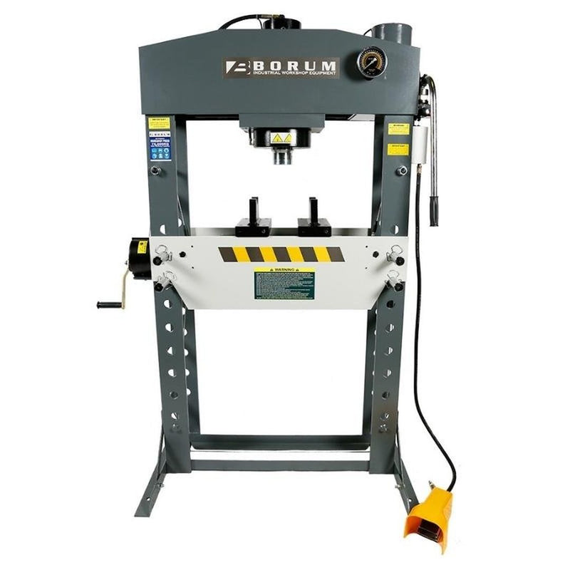 BORUM Air/Hydraulic Press 75T Rated - GO Industrial - BSP75TA