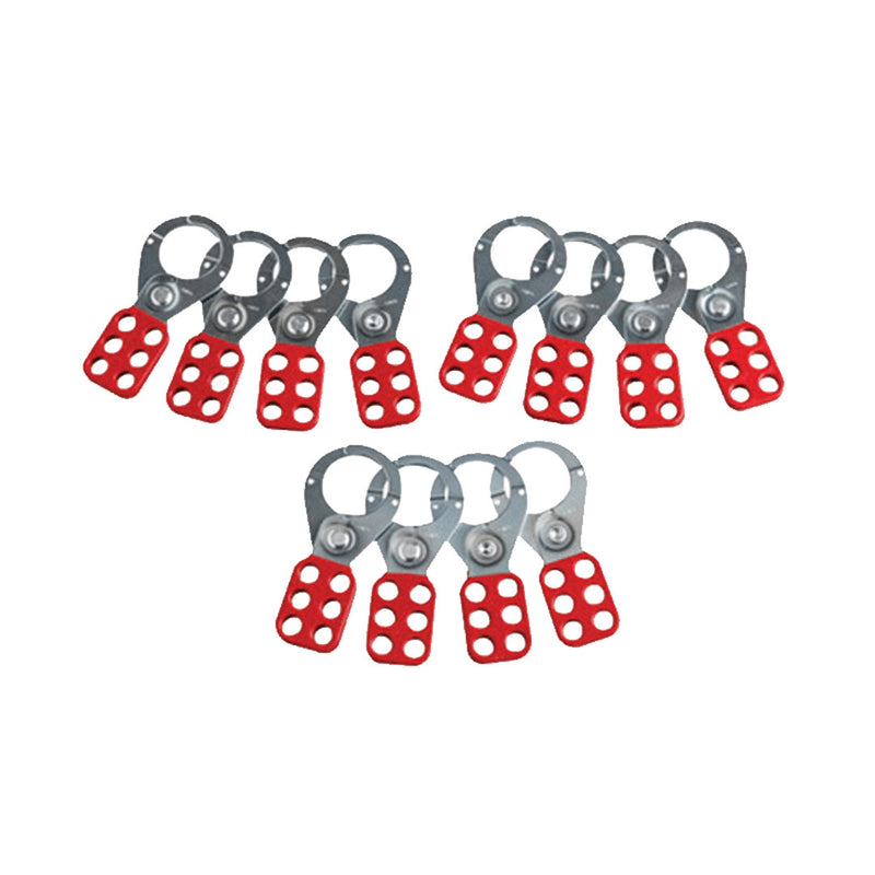 BRADY Standard Lockout Hasp Pack of 12 - GO Industrial - 834193