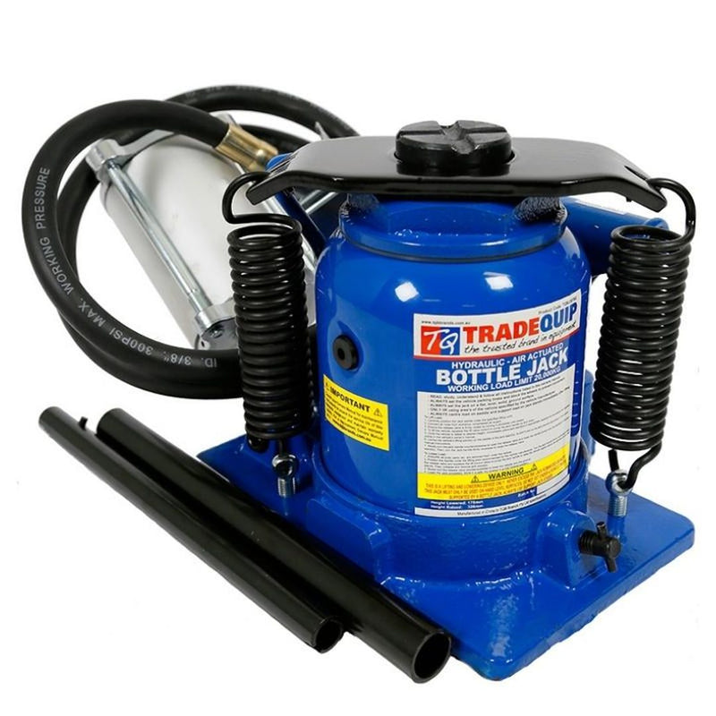 TRADEQUIP 20 Tonne Bottle Jack Air/Hydraulic - GO Industrial - TQBJ20TAS