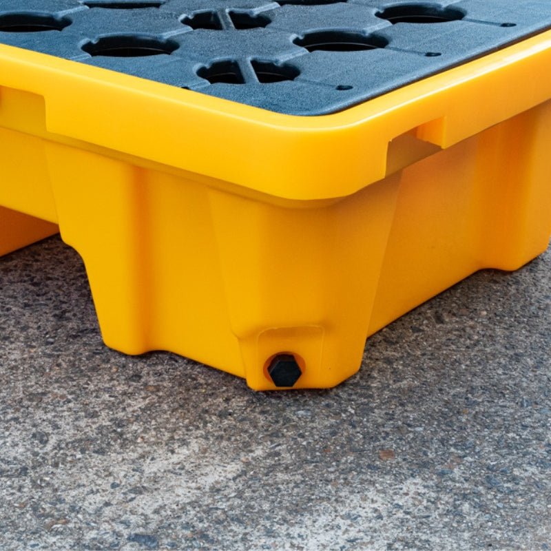 GO 2 Drum Bunded Spill Deck SpillSmart 120lt Capacity - GO Industrial - ES - PB - 2DD