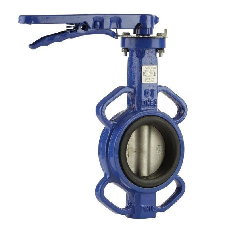GO CI Body 316 SS Disc EPDM Liner BFD Manual Butterfly Valves - GO Industrial - BFD50 - L