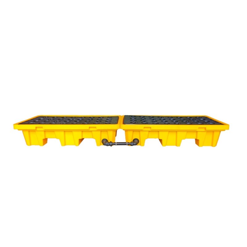 GO Inline 4 Drum Bunded Spill Pallet SpillSmart - GO Industrial - ES - PB - INL - 4D