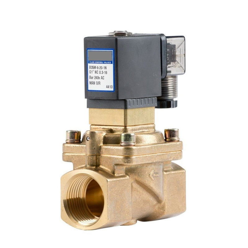 GO B35M Brass General Purpose Differential Manual Override Normally Closed Solenoid Valves - GO Industrial - B35M - 4 - 14