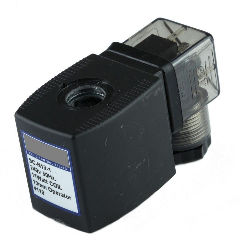 GO 12v DC 15 W with DIN Plug Solenoid Valve Coil 13.2mm - GO Industrial - SC - N13