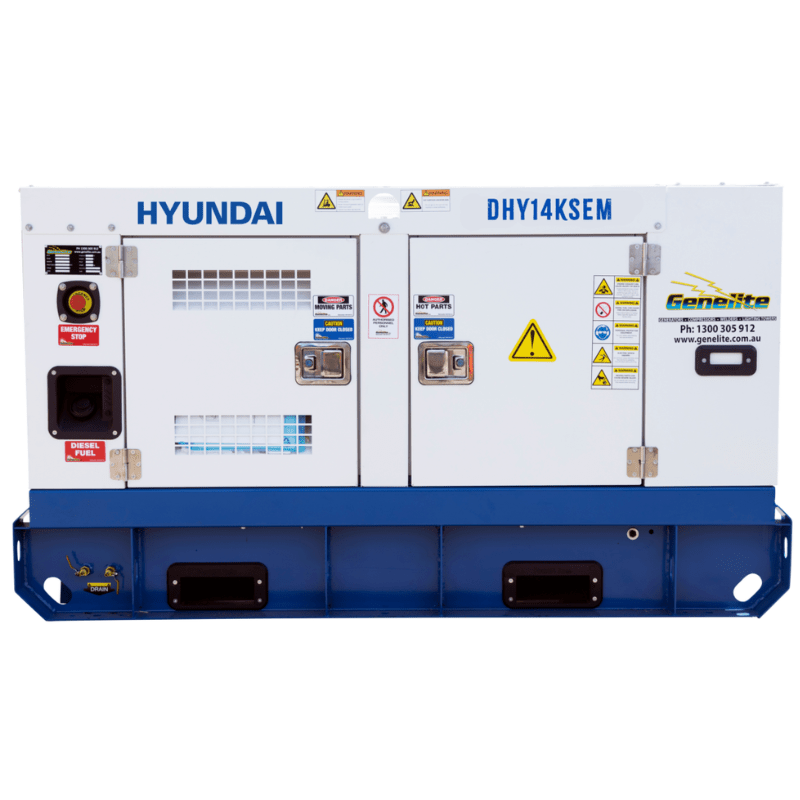GO14KSEM 18kVA Hyundai Industrial Standby Generator - GO Industrial - DHY14KSEM
