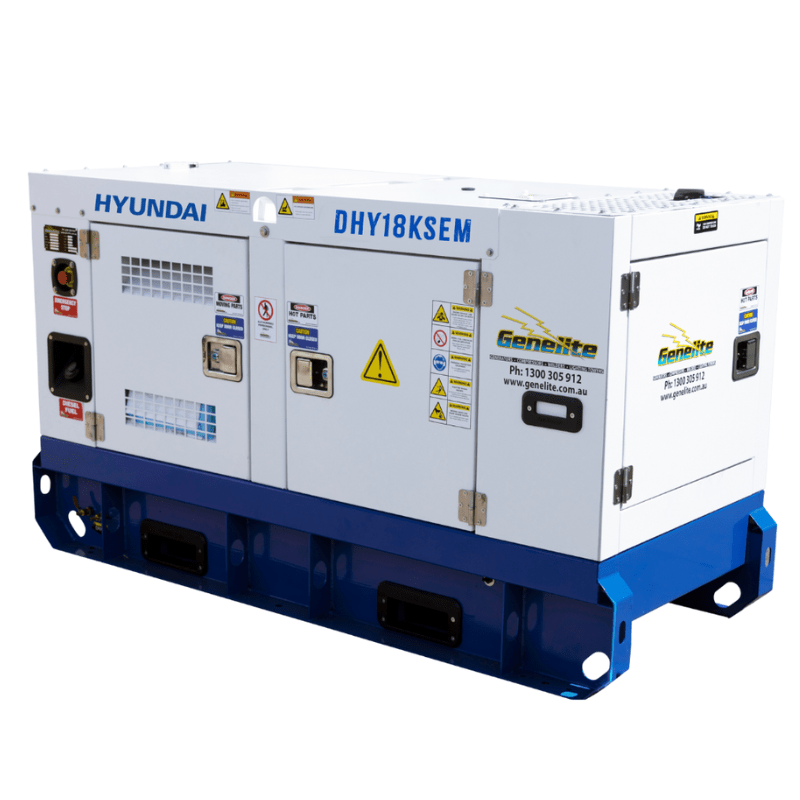 GO18KSEM 22kVA Hyundai Industrial Standby Generator - GO Industrial - DHY18KSEM