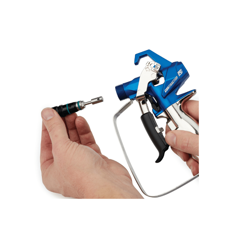 GRACO Contractor PC Airless Spray Gun with RAC X FFLP 210 SwitchTip - GO Industrial - 17Y470