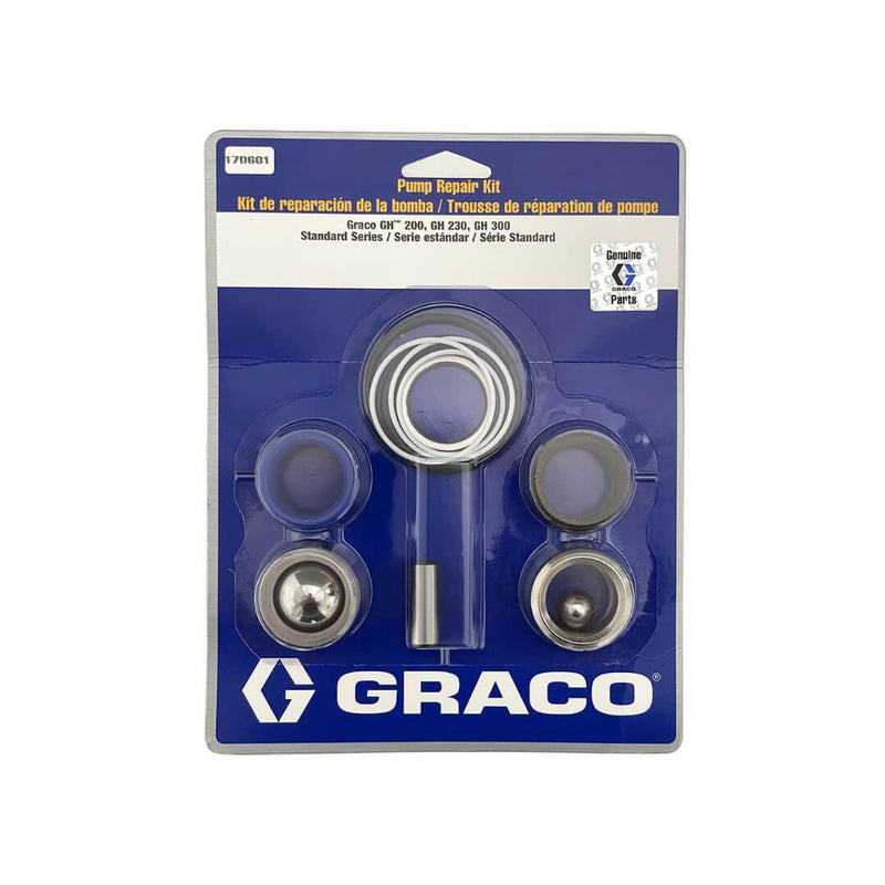 GRACO GH130, 200, 230, 300 Standard Pump Repair Kit - GO Industrial - 17D601