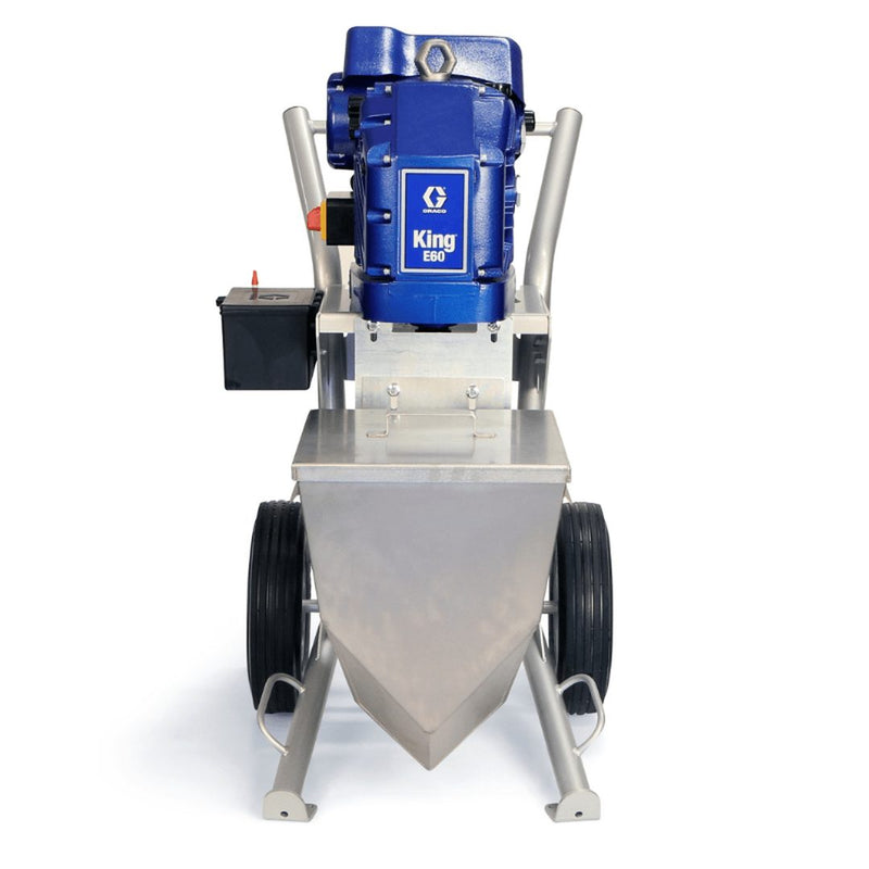GRACO King E60 Hazardous Location Heavy Fluids Heavy Duty Cart Hopper No Filter Gun Hose Whip Tip - GO Industrial - 273262