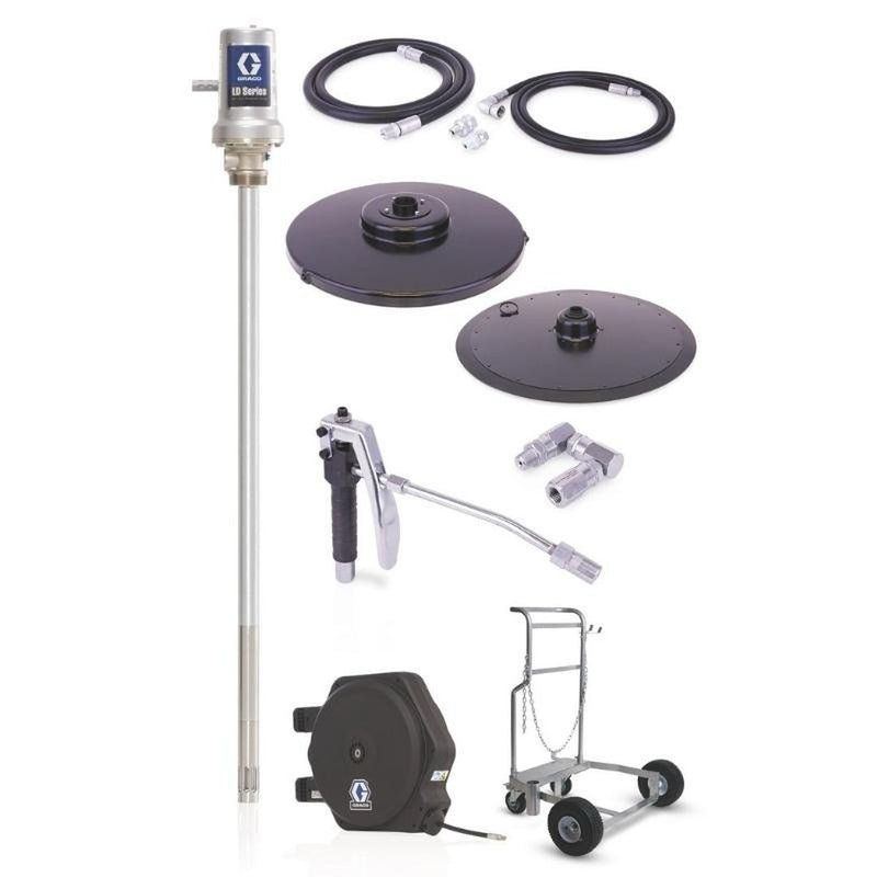 GRACO LD Series 50:1 Mobile Grease Pump Package 180kg - GO Industrial - 24J066