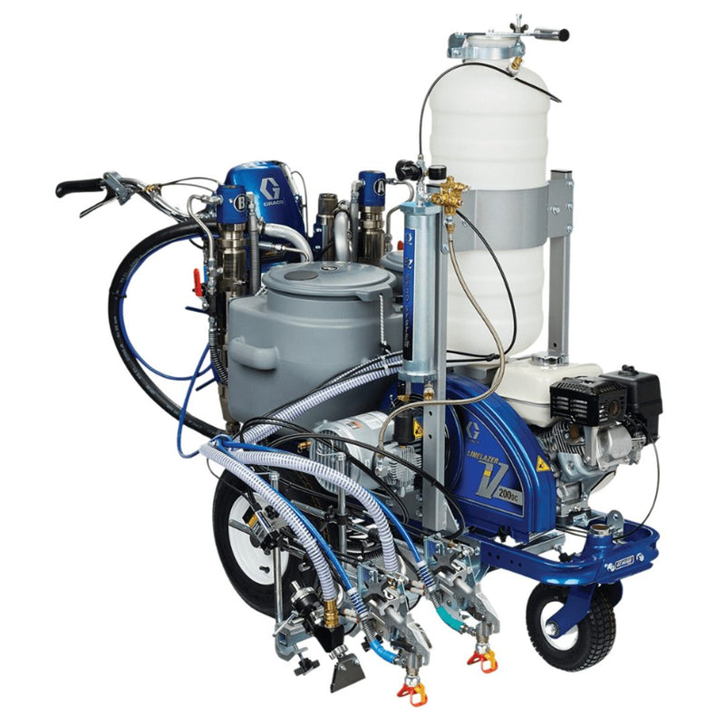 GRACO LineLazer V 200DC HP Reflective Series Dual Colour Line Striper with PBS Tank - GO Industrial - 17Y233