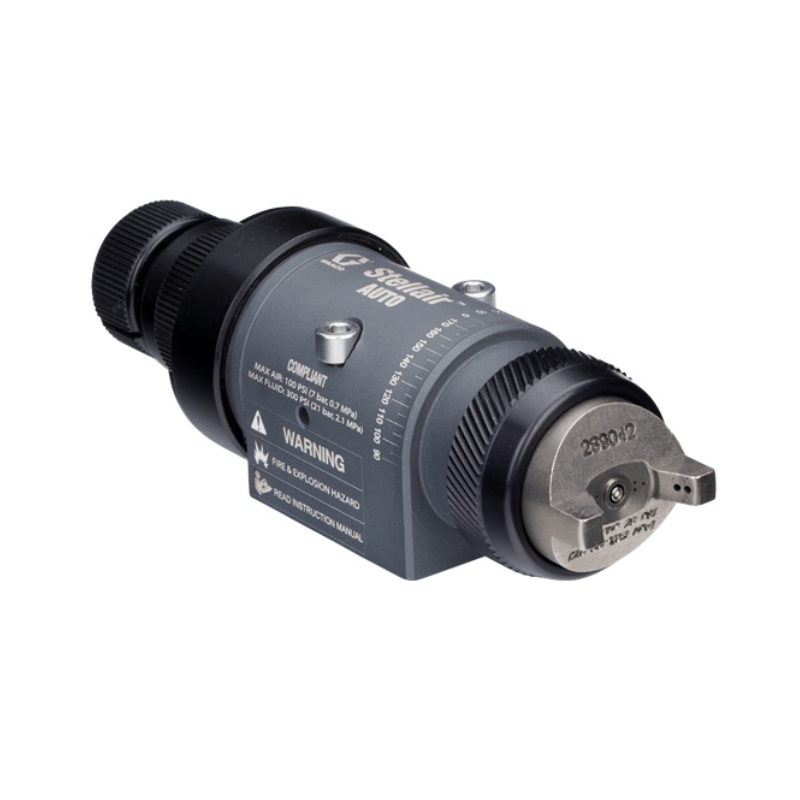 GRACO Stellair Automatic Air Spray Compliant Gun for General Industry, 0.055 1.4 mm Nozzle - GO Industrial - 25F183