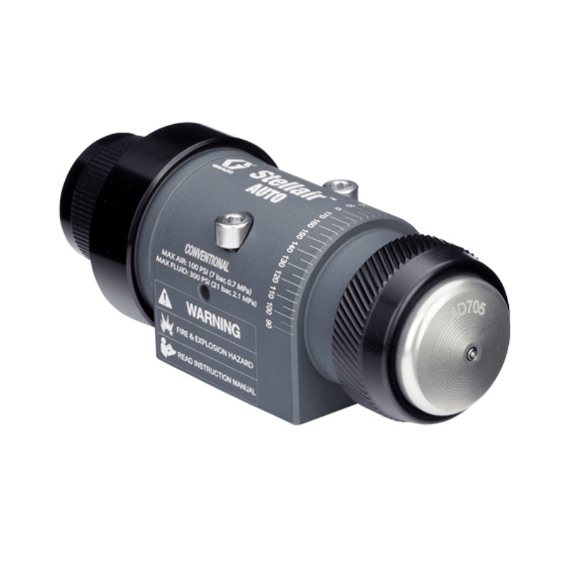 GRACO Stellair Automatic Air Spray Conventional Gun for Air Brush, 0.042 Nozzle - GO Industrial - 25F208