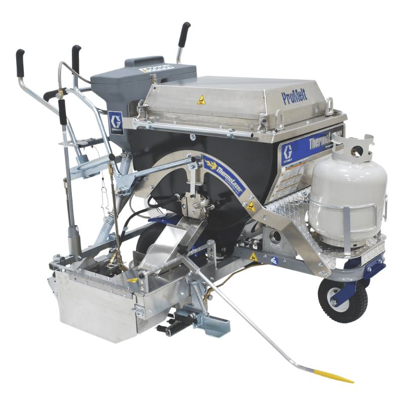 GRACO ThermoLazer ProMelt Thermoplastic Striping System, 4 in SmartDie II - GO Industrial - 24H623
