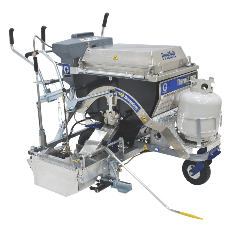 GRACO ThermoLazer ProMelt Thermoplastic Striping System, 4 in SmartDie II - GO Industrial - 24H623
