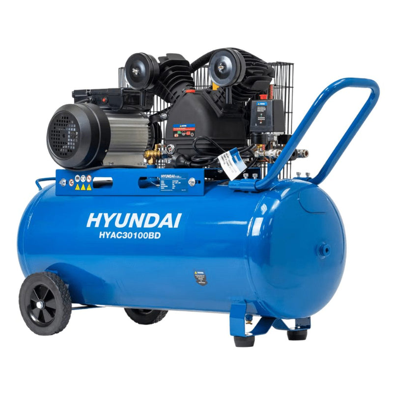 GO30100BD 3HP Hyundai Portable Air Compressor - GO Industrial - HYAC30100BD