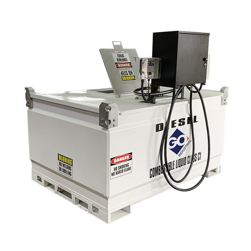 GO CUBE Self Bunded Tank 2200L fitted with Piusi ST Box and Piusi OCIO Tank Gauge