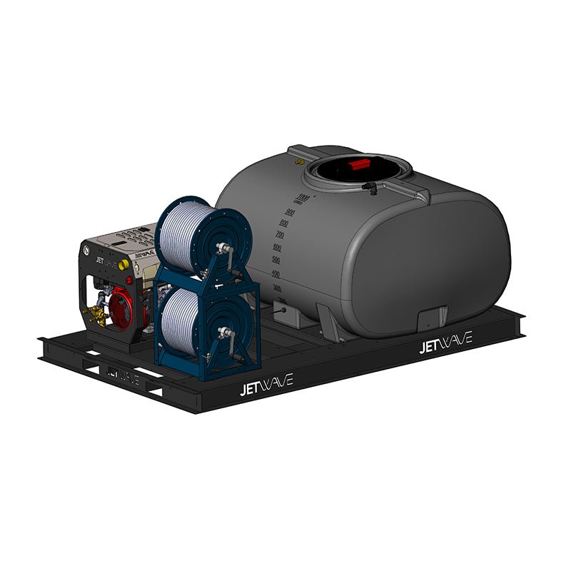 JETWAVE Hornet G2 280 - 15 iGX Mounting Skid Pressure Washer Trailer - GO Industrial - CW4000 - 15PEIG2 1000LSKID