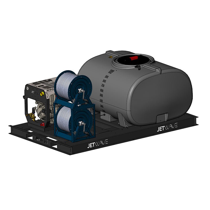 JETWAVE Hornet G2D 280 - 13 Mounting Skid Pressure Washer Trailer - GO Industrial - CW4000 - 13DG2 1000LSKID