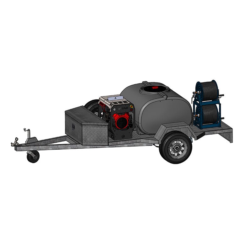 JETWAVE Senator G2 JX 280 - 21 Premium Pressure Washer Trailer - GO Industrial - CW4000 - 21PEG2JX PREMTRAILER