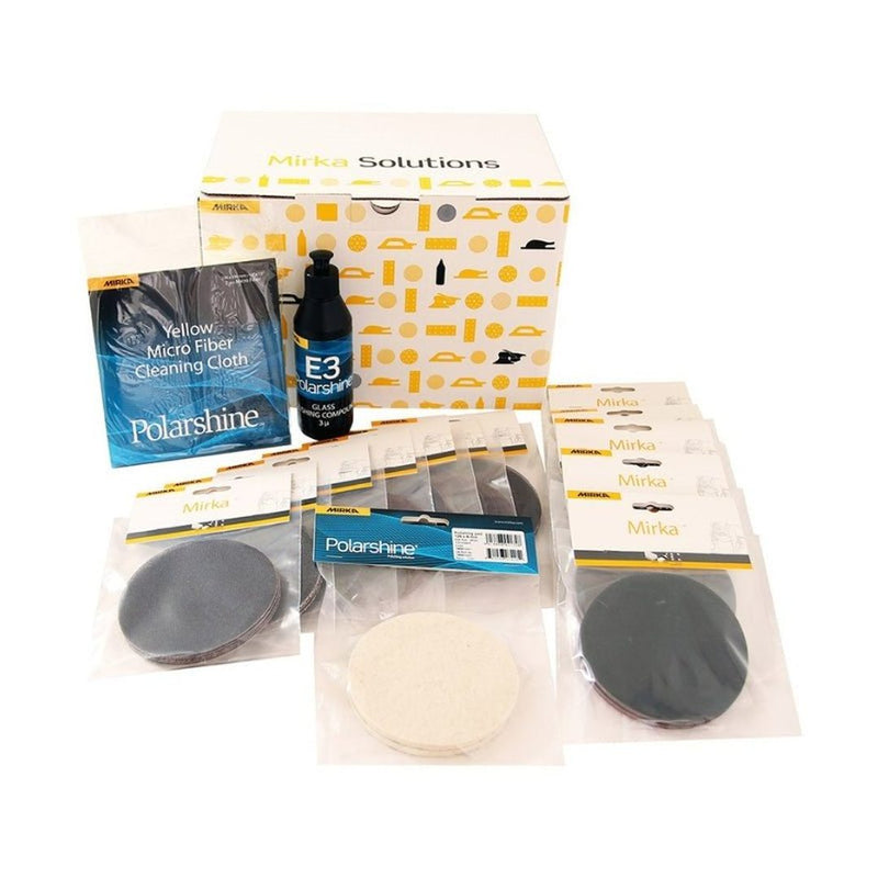 MIRKA Glass Polishing Kit 125mm - GO Industrial - KITGLASS125