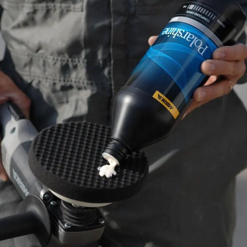 MIRKA 150mm Polishing Foam Pad Black Waffle 2 - Pack - GO Industrial - 7993115021