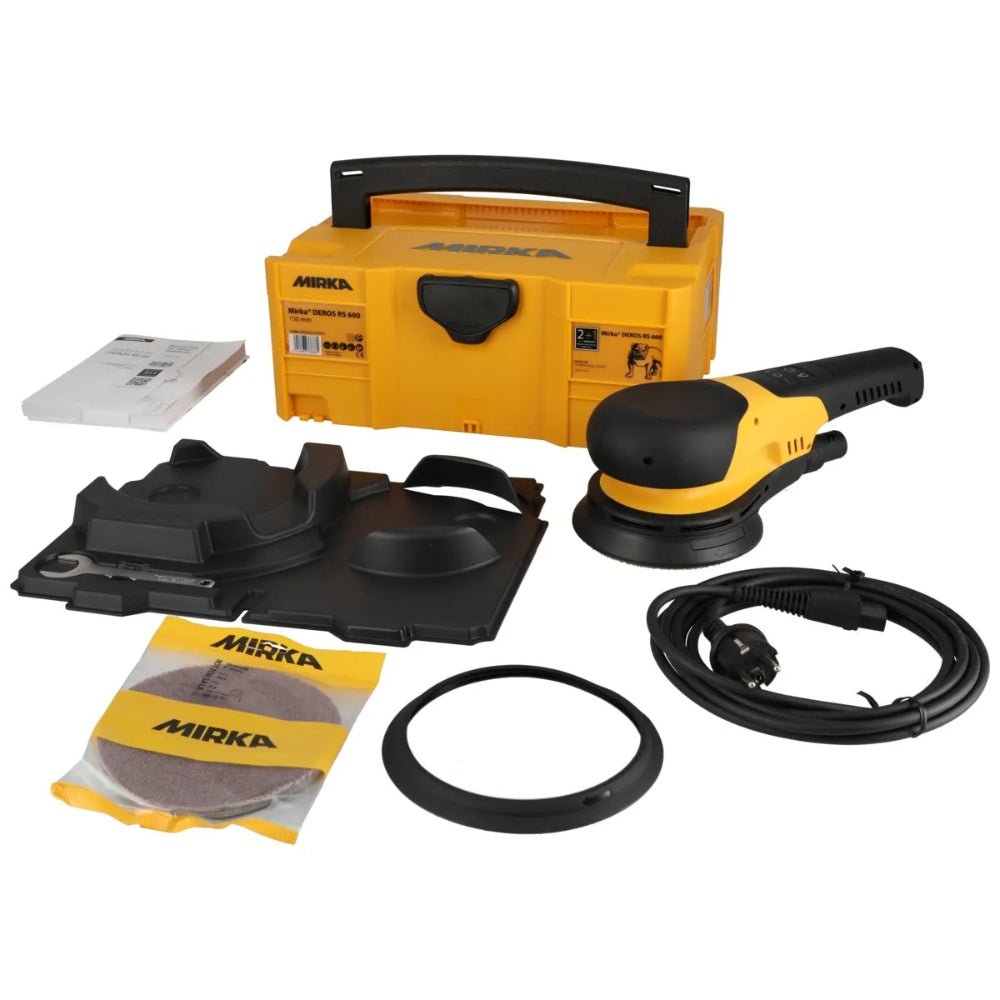 MIRKA DEROS RS 600 750W Rotary Sander with Case - GO Industrial - MRS6002100CA
