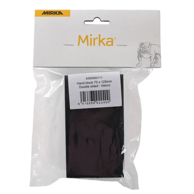 MIRKA Sanding Block 70mm x 125mm 2 - Sided Soft/Hard - GO Industrial - 8390900111