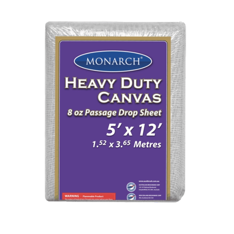 MONARCH Drop Sheet Canvas 8oz 5'x12' - GO Industrial - MTDS - 10133
