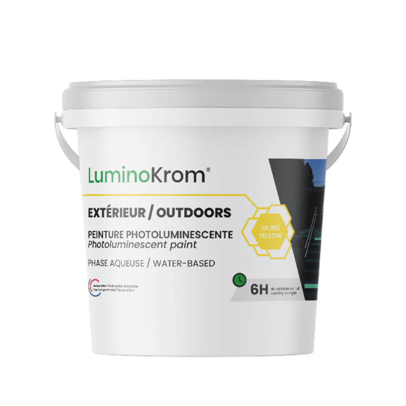 LuminoKrom Photoluminescent Line Marking Paint (Yellow) - GO Industrial - LK-WBO-YEL-5KG