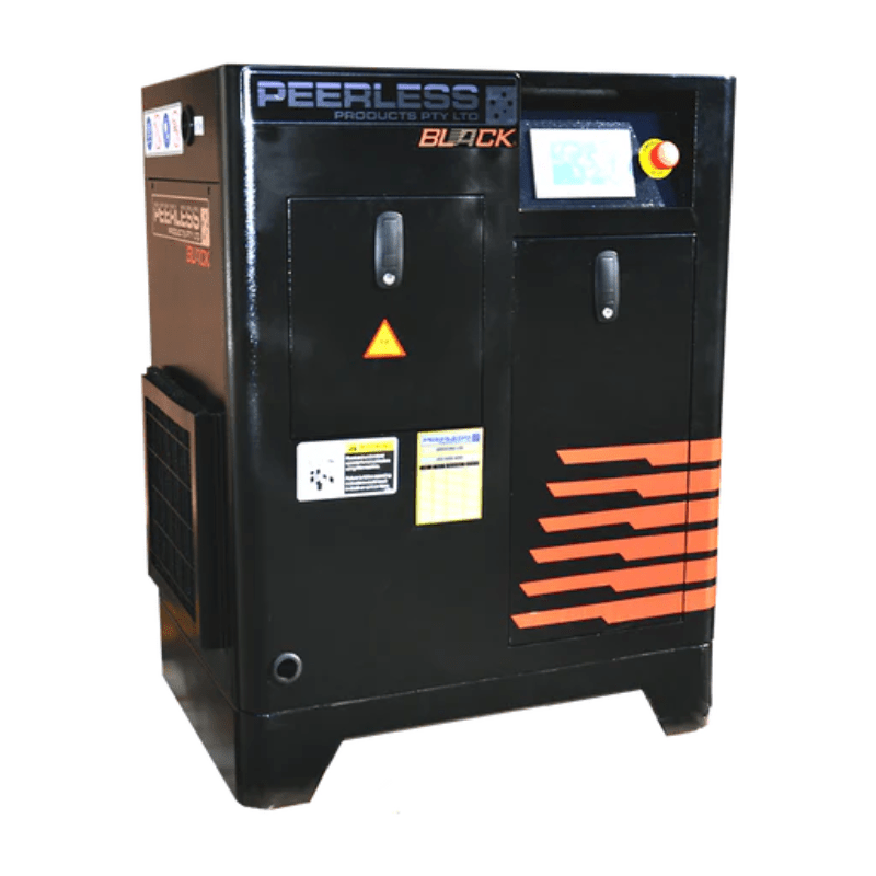 PEERLESS Black Screw 10/8 Belt Drive Compressors - GO Industrial - PBS10/8B