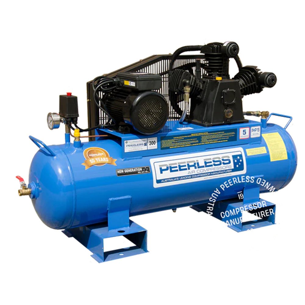 PEERLESS PHP15 Truckies Series Belt Drive Fatboy Petrol Air Compressor - GO Industrial - 00101 - FB