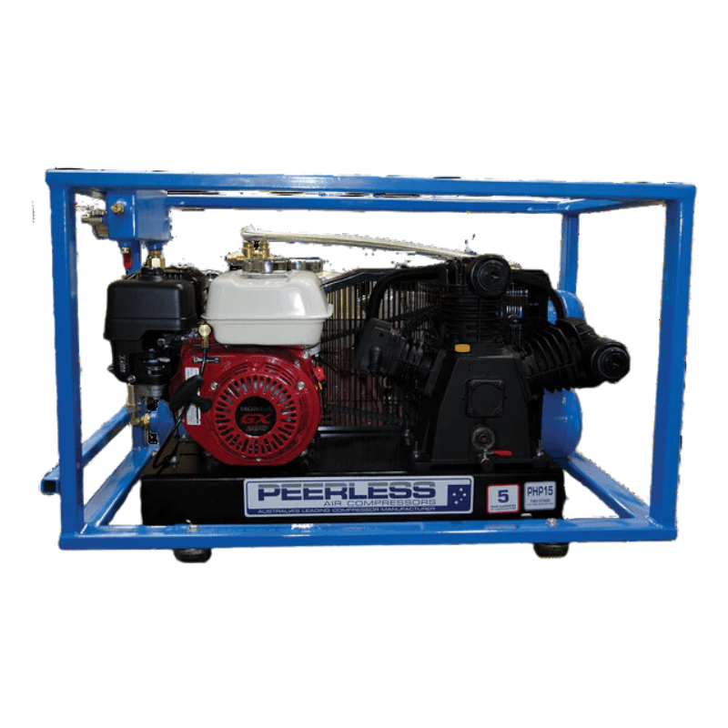 PEERLESS PHP15 Truckies Series Belt Drive Ute Mate Petrol Air Compressor - GO Industrial - 00101 - UTE