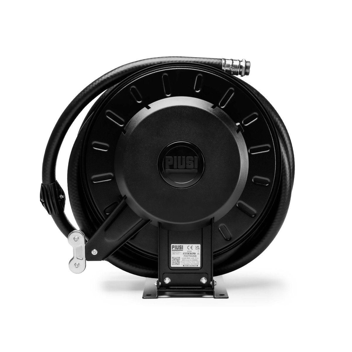 PIUSI Hose Reel Spring Rewind c/w 25mm id x 15m - GO Industrial - F0075026B