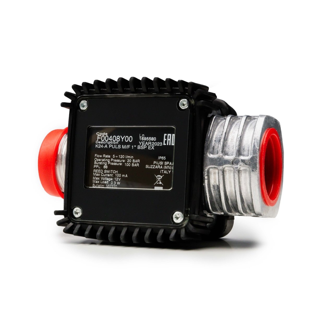 PIUSI K24 Pulse Meter M/F 1" BSP ATEX/IECEX - GO Industrial - F00408Y00