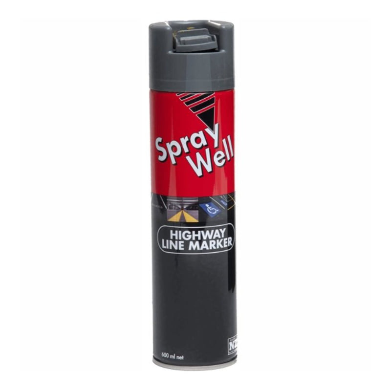 SPRAYWELL Highway Line Marker Aerosol Paint Grey - GO Industrial - CBT1710*1
