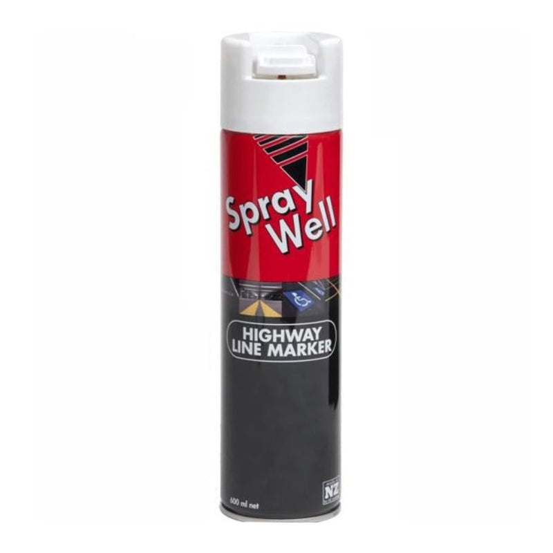 SPRAYWELL Highway Line Marker Aerosol Paint White - GO Industrial - CBT0110*1