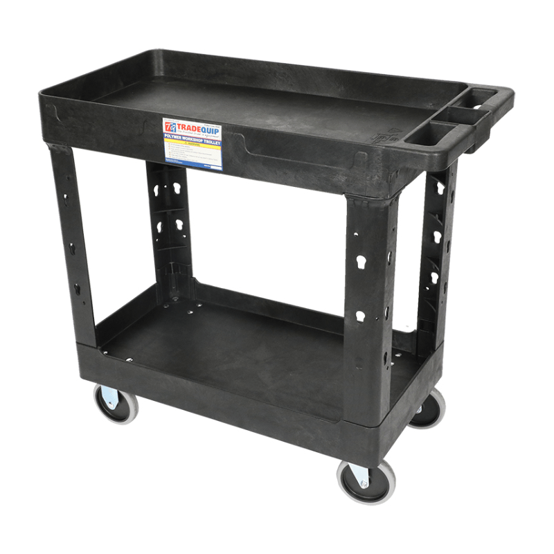 TRADEQUIP 2 Tool Trays Professional Workshop Trolley - GO Industrial - 6044T