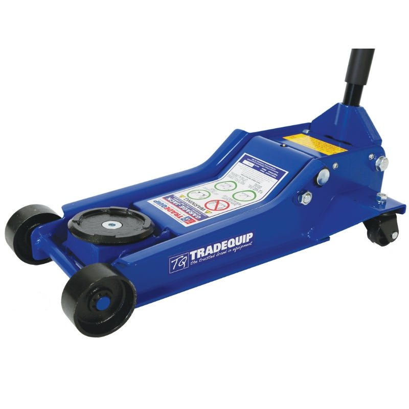 TRADEQUIP 3 Tonne Trolley Jack - GO Industrial - 2906T