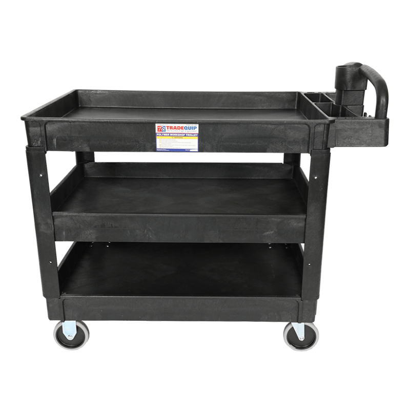 TRADEQUIP 3 Tool Trays Professional Workshop Trolley - GO Industrial - 6043T