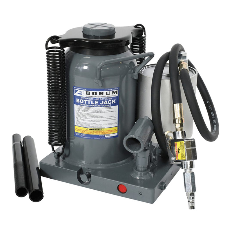 BORUM Air/Hydraulic Bottle Jack 30,000Kg - GO Industrial - BWBBJ30T