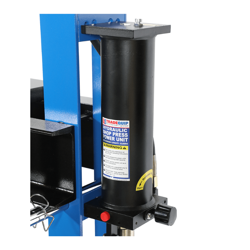 TRADEQUIP Professional Hydraulic Workshop Press 30,000Kg - GO Industrial - 1064T