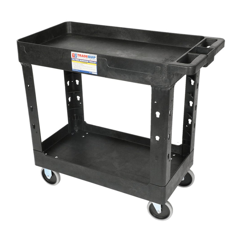 TRADEQUIP 2 Tool Trays Professional Workshop Trolley - GO Industrial - 6044T