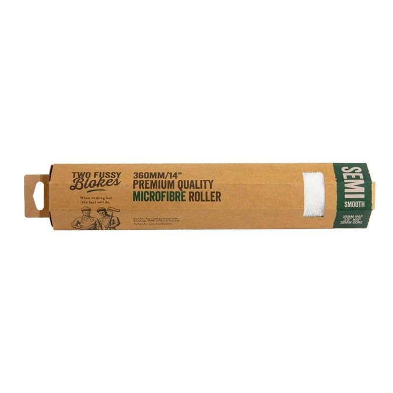 TWO FUSSY BLOKES 10mm Nap Microfibre Paint Roller 360mm - GO Industrial - MF - 360 - 10 - SGL