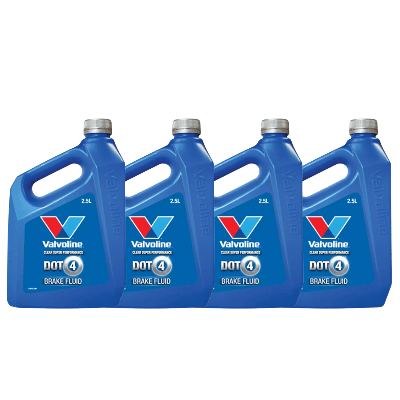 VALVOLINE DOT 4 Clear Brake Fluid 2.5 Litres Box of 4 - GO Industrial - VAL - 0970.88*4