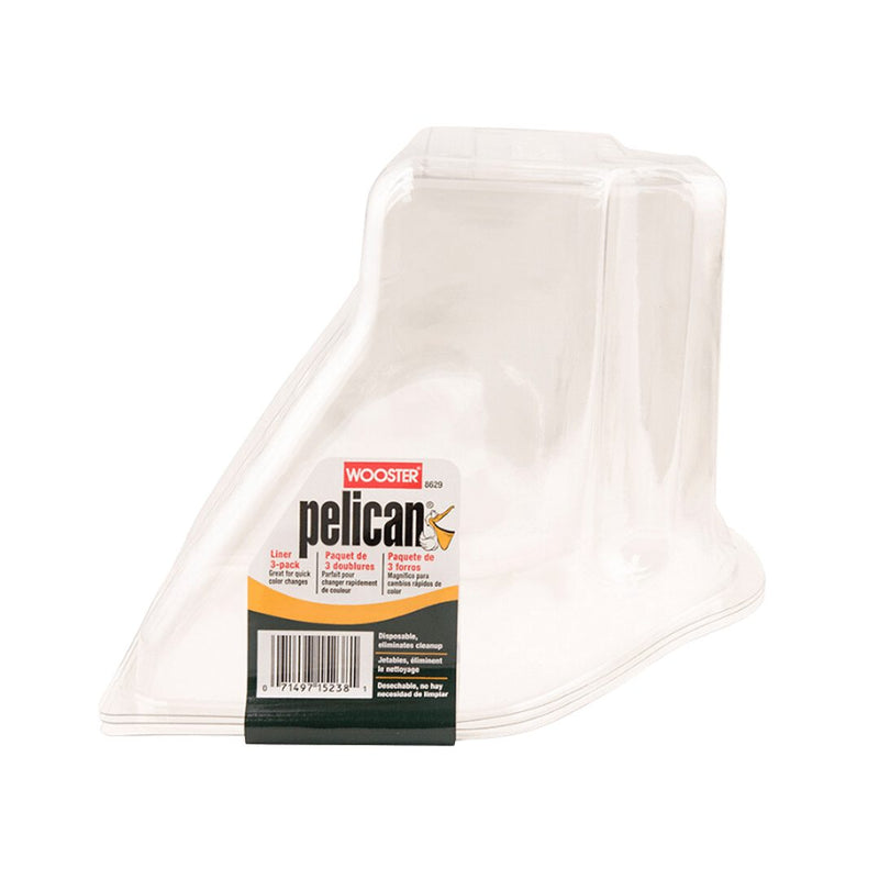 WOOSTER Pelican Hand - Held Pail Liners 3 Pack - GO Industrial - 22W8629