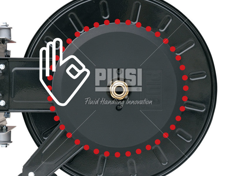 Piusi Hose Reel 1" x 10m Diesel F0075003B - hand safety