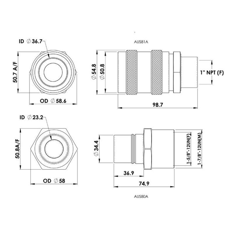 BANLAW Classic R Series Fluid Transfer Couplings - GO Industrial - AUS80A